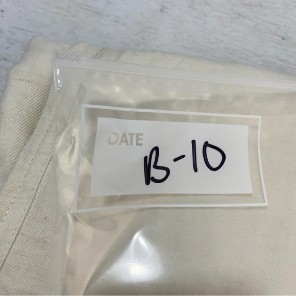 NEW Apiece Apart Caterina Overalls Cream Wide Leg Apron Jumper 8 Cotton Linen - Picture 13 of 13